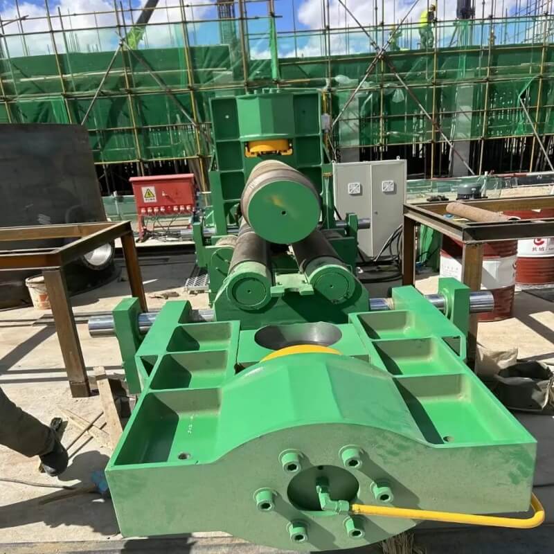 3 Roll Hydraulic Plate Bending Machine For Oil Pipes